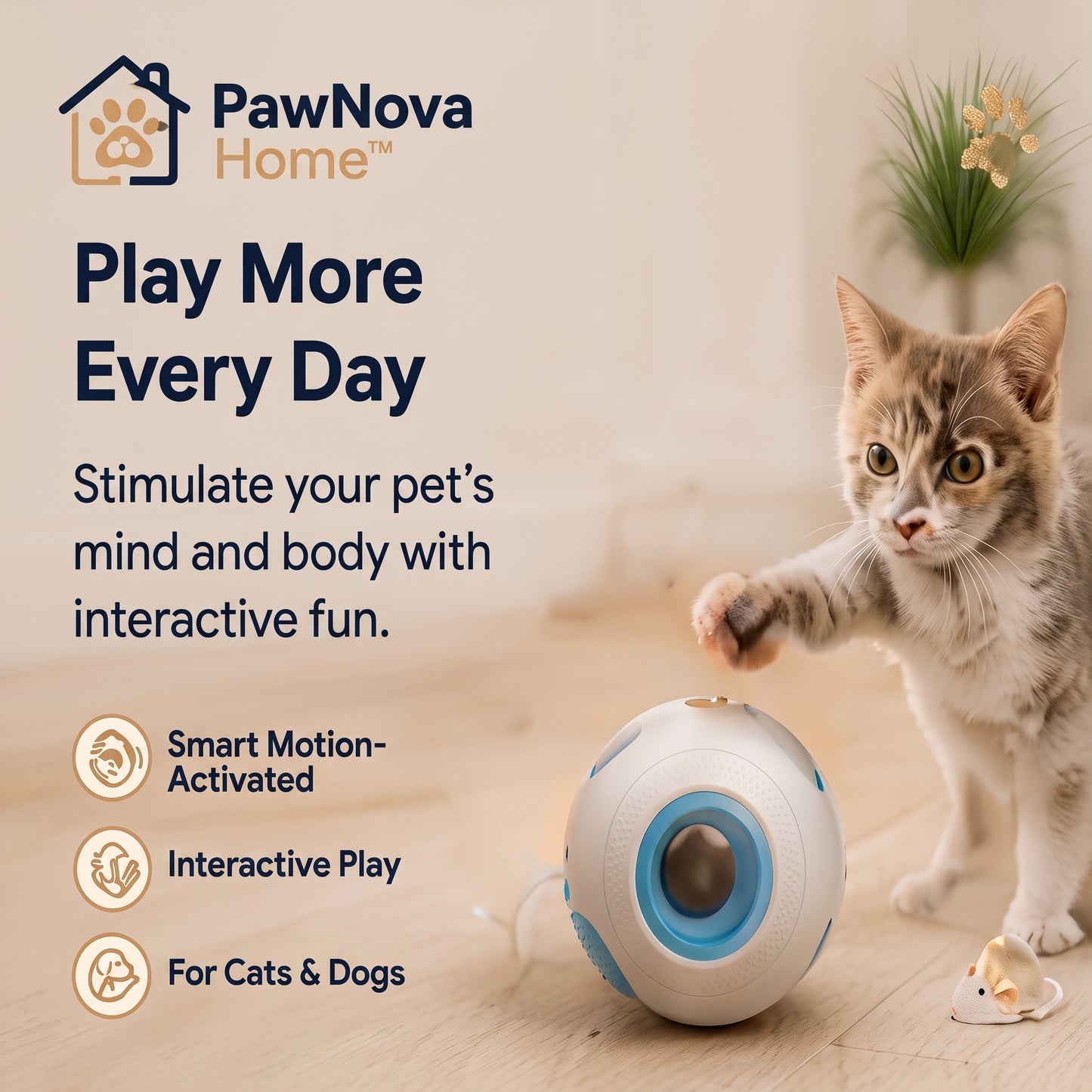 PawNova Home™ Interactive Smart Pet Toy