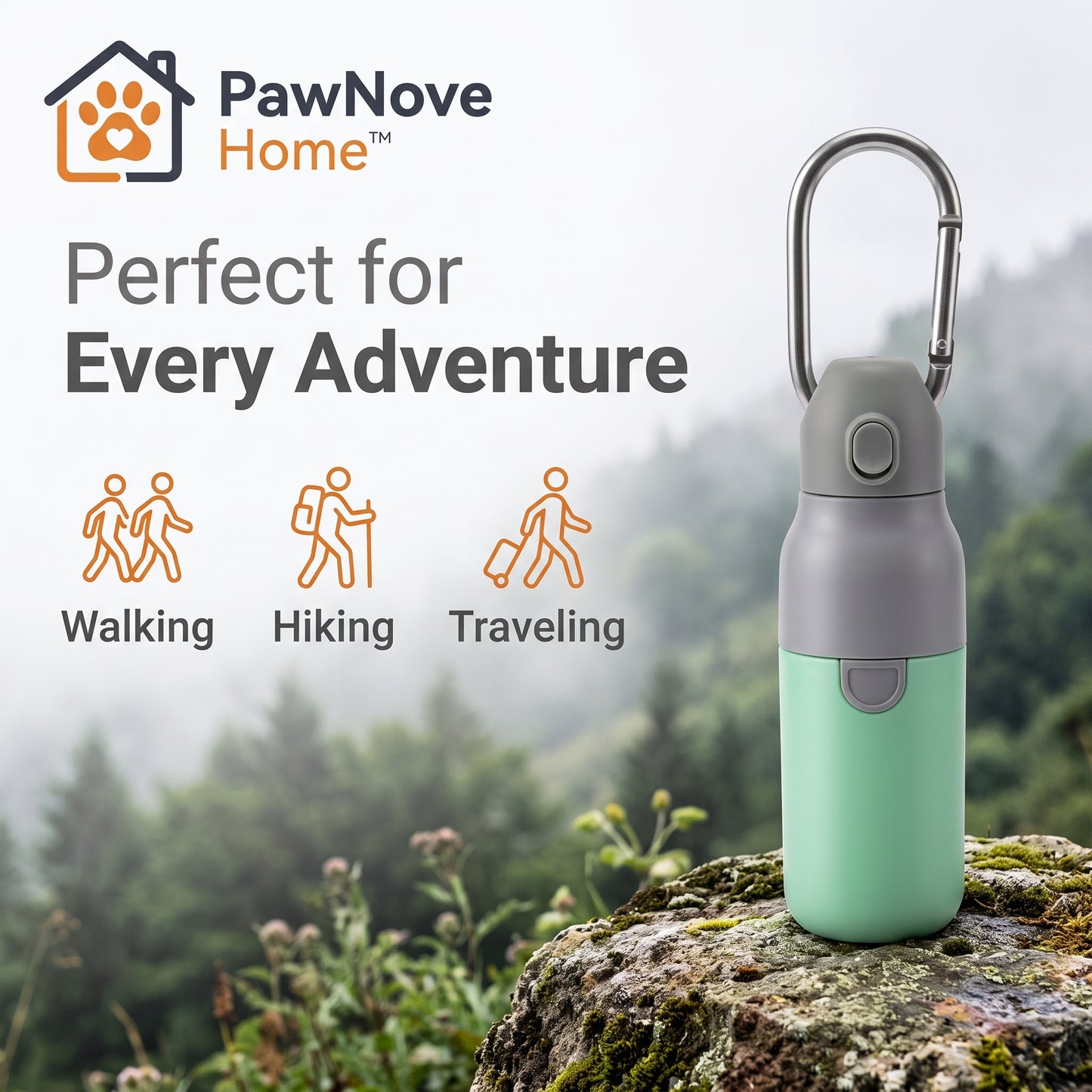 PawNova Home™ FreshTrail Portable Dog Water Bottle