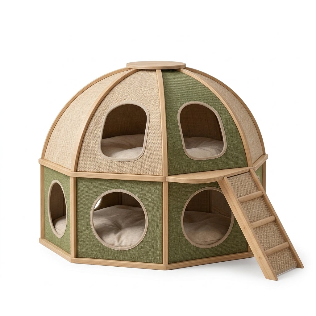𝐩𝐥𝐚𝐧𝐭𝐮𝐫𝐞𝐫™ Natural Pet Haven Multi-Level Pet Activity House