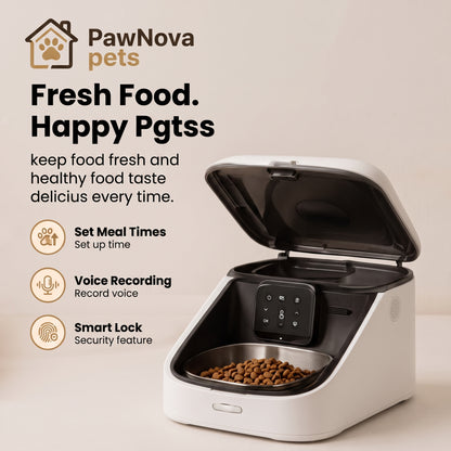 PawNova Home™ SmartGuard Automatic Pet Feeder