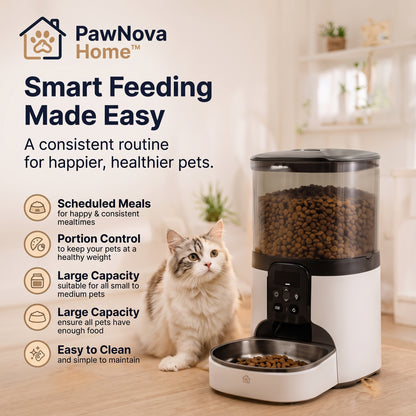 PawNova Home™ SmartGuard Automatic Pet Feeder