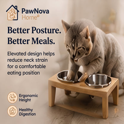 PawNova Home™ Premium Pet Feeding Station