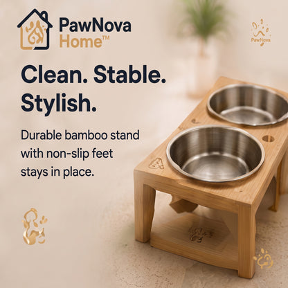PawNova Home™ Premium Pet Feeding Station