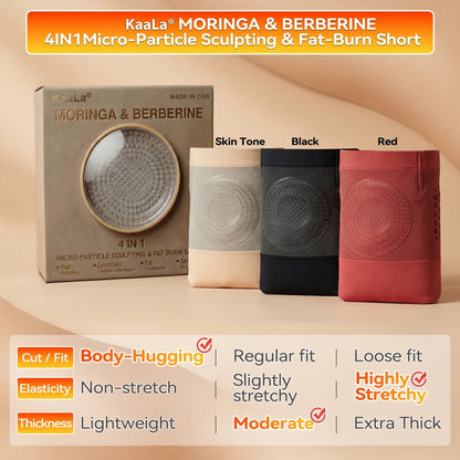 👙𝐊𝐚𝐚𝐋𝐚® 𝟐𝟎𝟐𝟔 𝐌𝐨𝐫𝐢𝐧𝐠𝐚 & 𝐁𝐞𝐫𝐛𝐞𝐫𝐢𝐧𝐞 𝟒-𝐈𝐧-𝟏 𝐌𝐢𝐜𝐫𝐨-𝐏𝐚𝐫𝐭𝐢𝐜𝐥𝐞 𝐒𝐜𝐮𝐥𝐩𝐭𝐢𝐧𝐠 & 𝐅𝐚𝐭-𝐁𝐮𝐫𝐧 𝐒𝐡𝐨𝐫𝐭𝐬