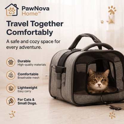 PawNova Home™ CozyNest Pet Travel Carrier