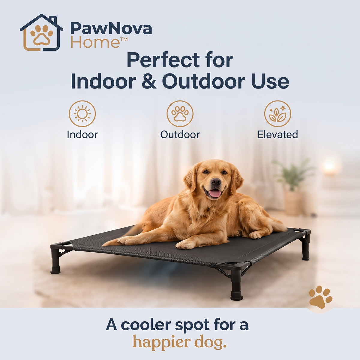 PawNova Home™ Elevated Cooling Dog Mat