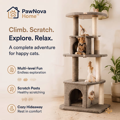 PawNova Home™ MultiLevel Adventure Cat Tree