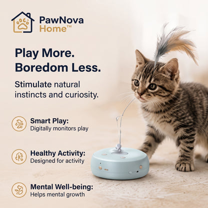 PawNova Home™ SmartPlay Interactive Cat Toy