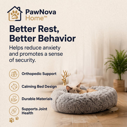 PawNova Home™ CalmComfort Anxiety Relief Pet Bed