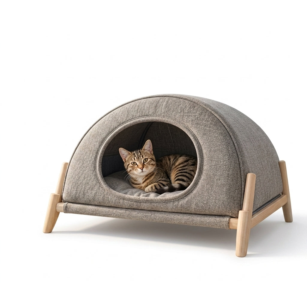 𝐩𝐥𝐚𝐧𝐭𝐮𝐫𝐞𝐫™ EcoCave Sustainable Cat Comfort Bed