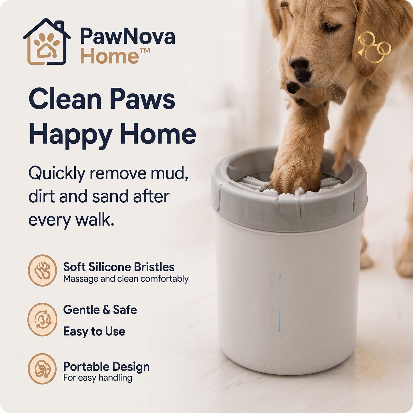 PawNova Home™ PawClean Portable Pet Washer