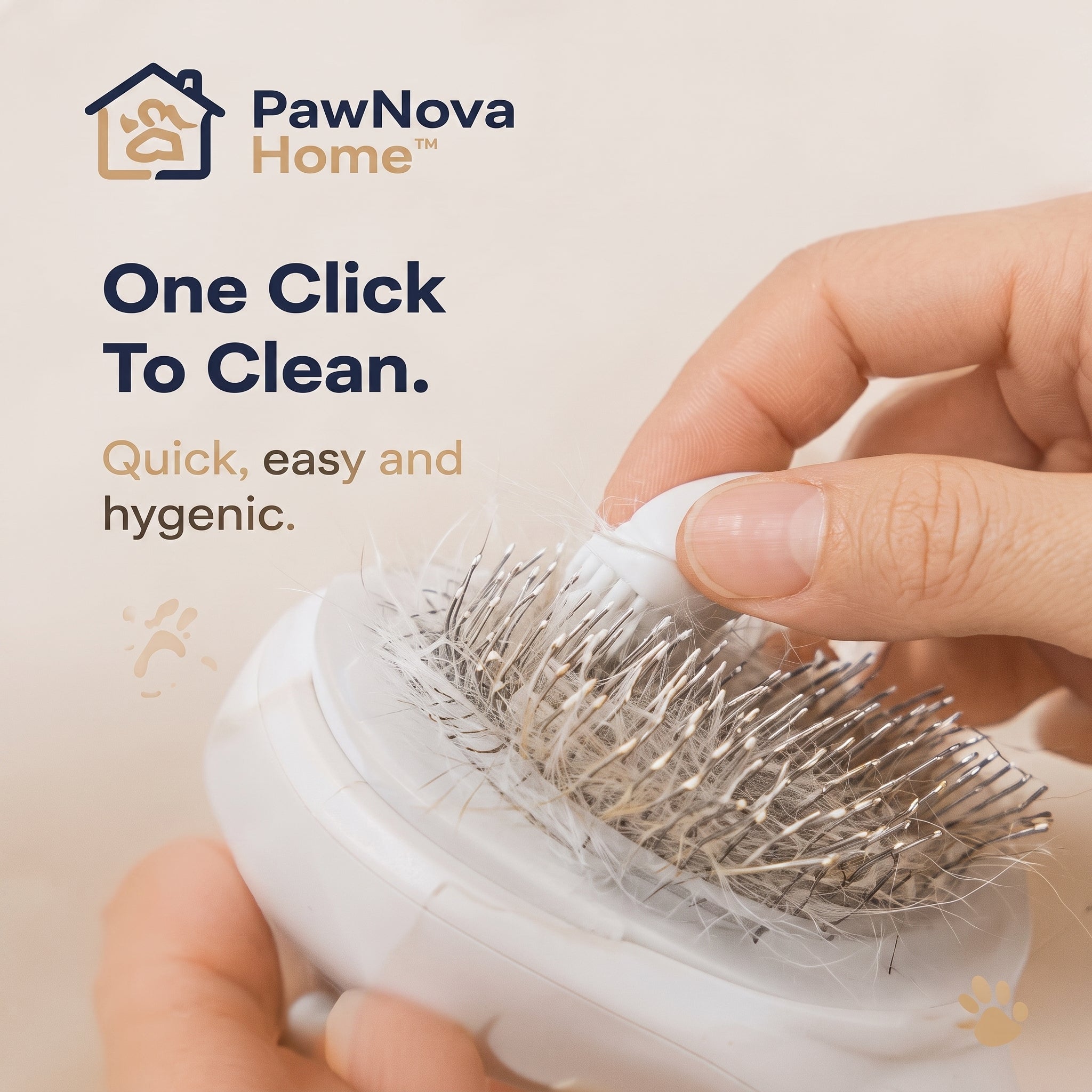 PawNova Home™ GentleTouch Self Cleaning Cat Brush