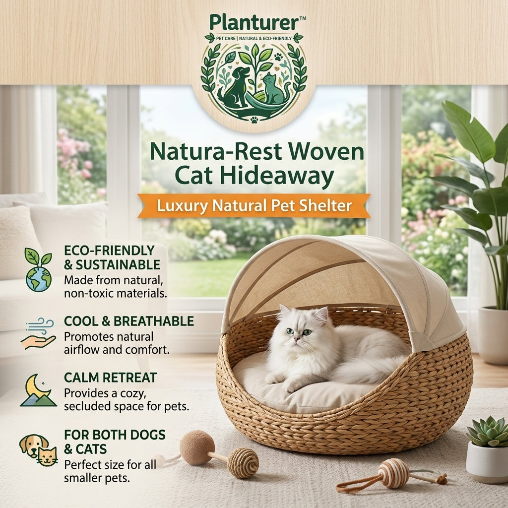𝐩𝐥𝐚𝐧𝐭𝐮𝐫𝐞𝐫™ NaturaRest Woven Cat Hideaway Bed