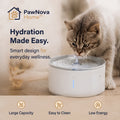 PawNova Home™ AquaFlow Smart Cat Water Fountain