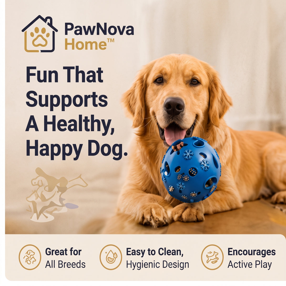 PawNova Home™ SmartPlay Interactive Dog Toy