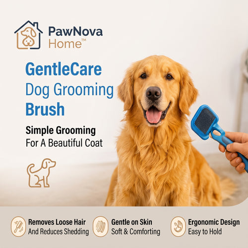 PawNova Home™ GentleCare Dog Grooming Brush