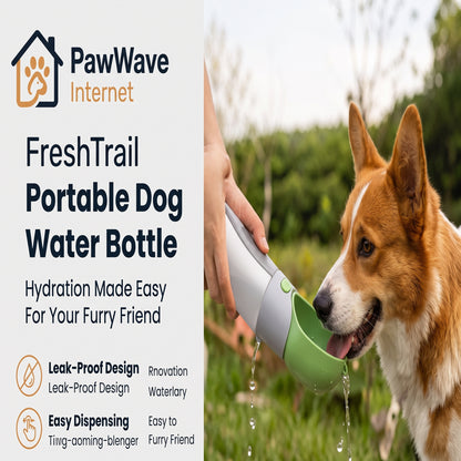 PawNova Home™ FreshTrail Portable Dog Water Bottle