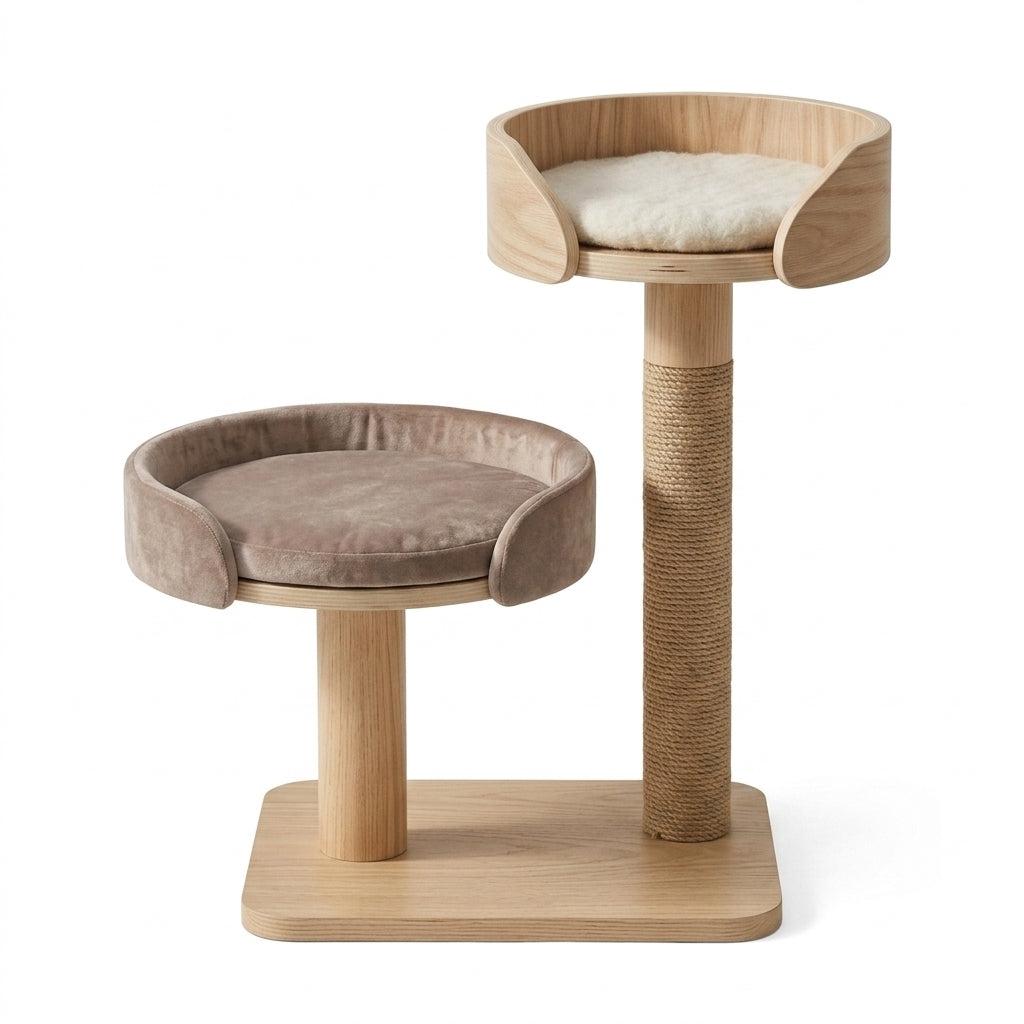 𝐩𝐥𝐚𝐧𝐭𝐮𝐫𝐞𝐫™ EcoNest Elevated Wool Felt Cat Perch